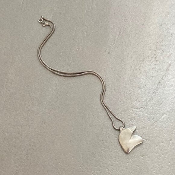 ONE OF A KIND Barry Kieselstein Cord Vintage Sterling Silver 925 Bird Necklace - Picture 1 of 11